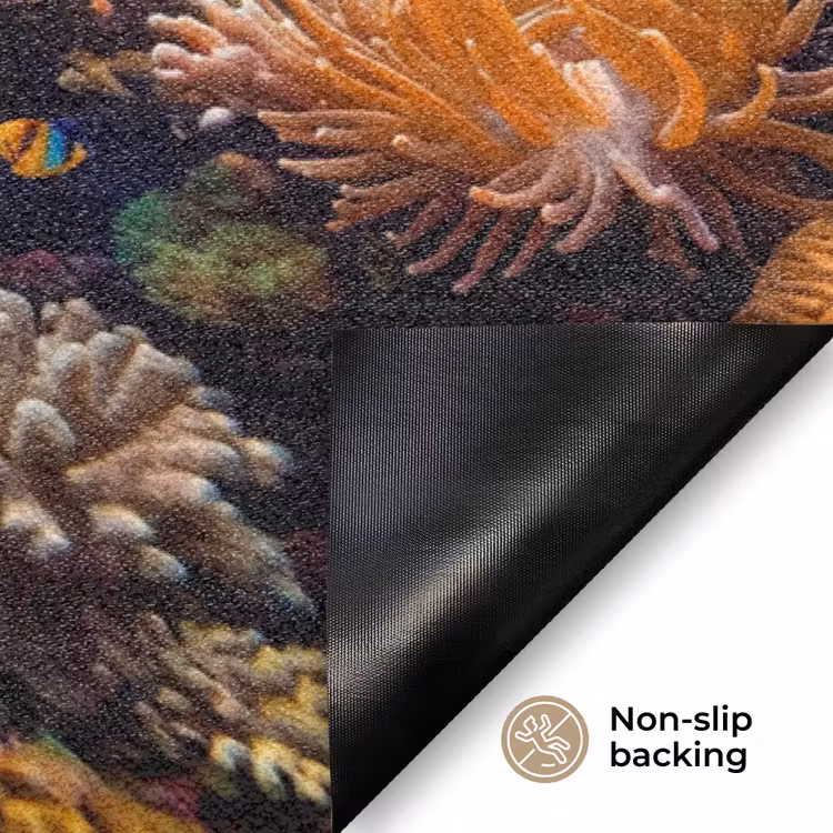 Vis - Koraal - Oceaan - Natuur - Kleurrijk Deurmat klein -antislip_EN