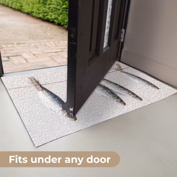Doormat - Fish - Hanging - Food - Vis - Hangend - Eten Deurmat klein