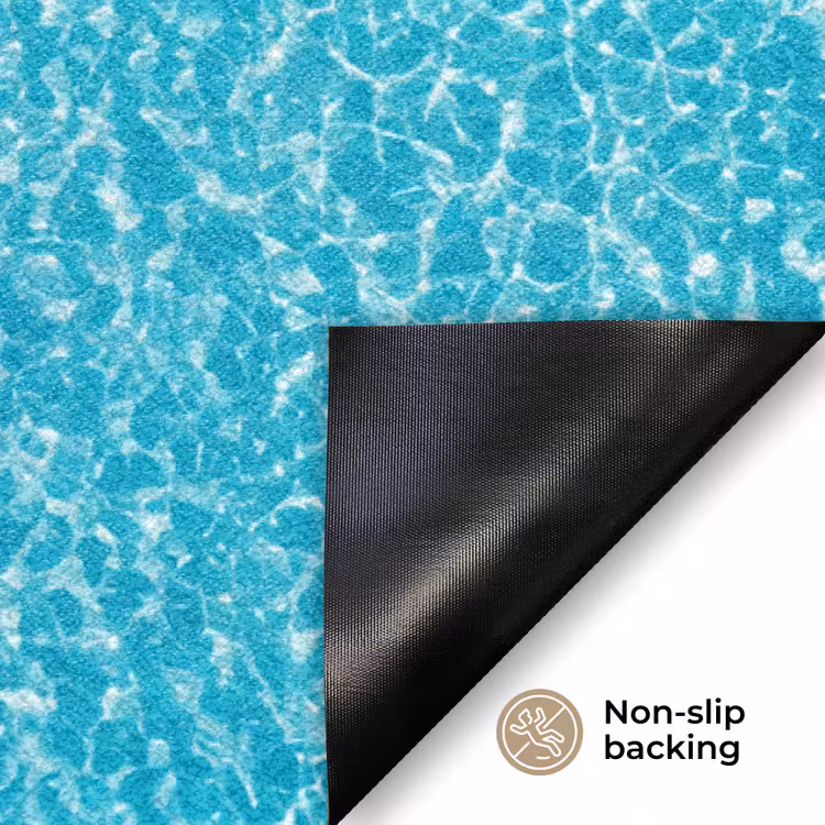 Vis - Oceaan - Strand - Turquoise - Natuur Deurmat klein -antislip_EN