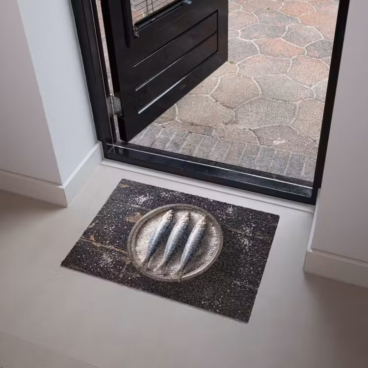 Doormat - Fish - Salt - Food - Vis - Zout - Eten Deurmat klein