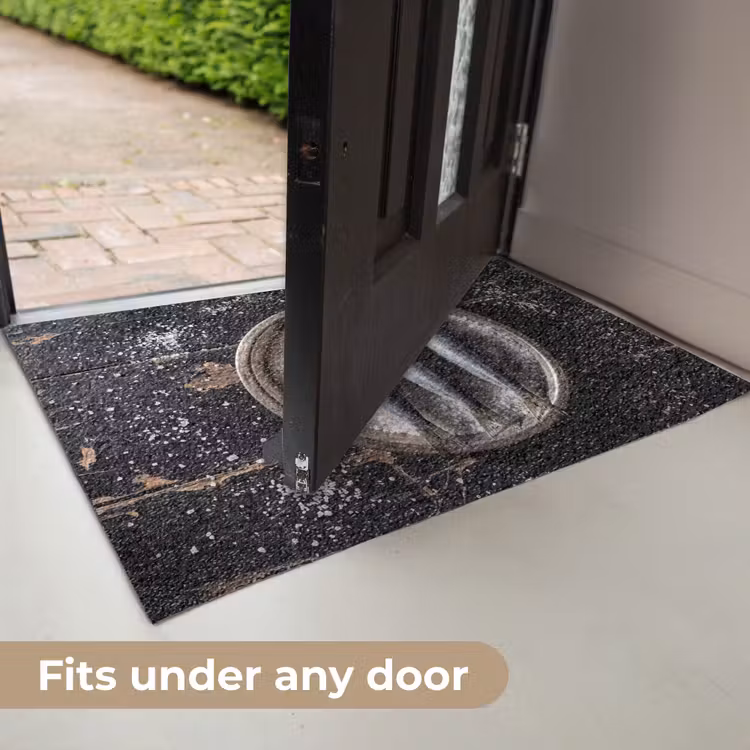Doormat - Fish - Salt - Food - Vis - Zout - Eten Deurmat klein