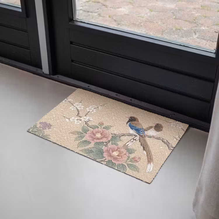 Bloemen - Vogels - Bloemen Deurmat klein -sfeer2
