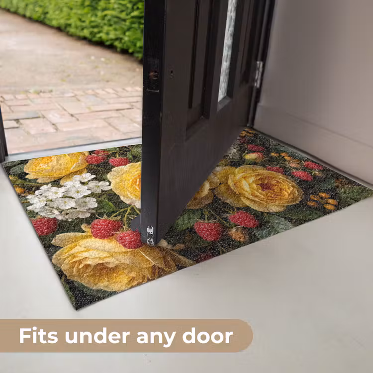 Bloemen - Boeket - Natuur - Klassiek - Geel Deurmat klein -USP_EN
