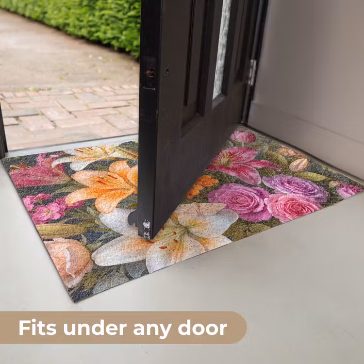 Bloemen - Boeket - Natuur - Kleurrijk - Modern Deurmat klein -USP_EN