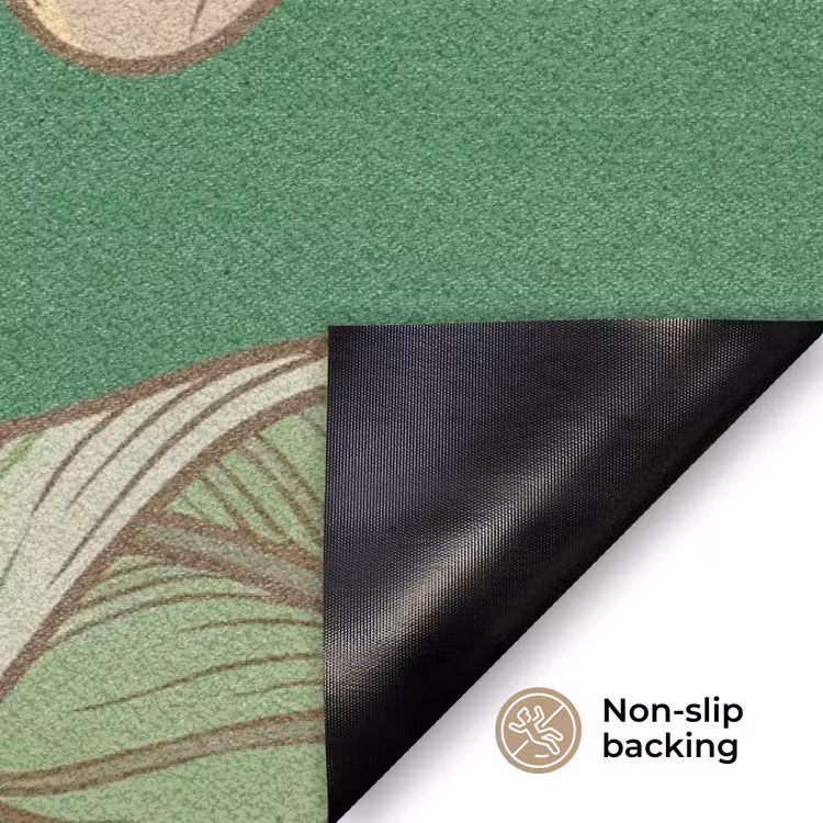 Doormat - Flowers - Greenery - Illustration - Bloemen - Groen - Illustratie Deurmat klein