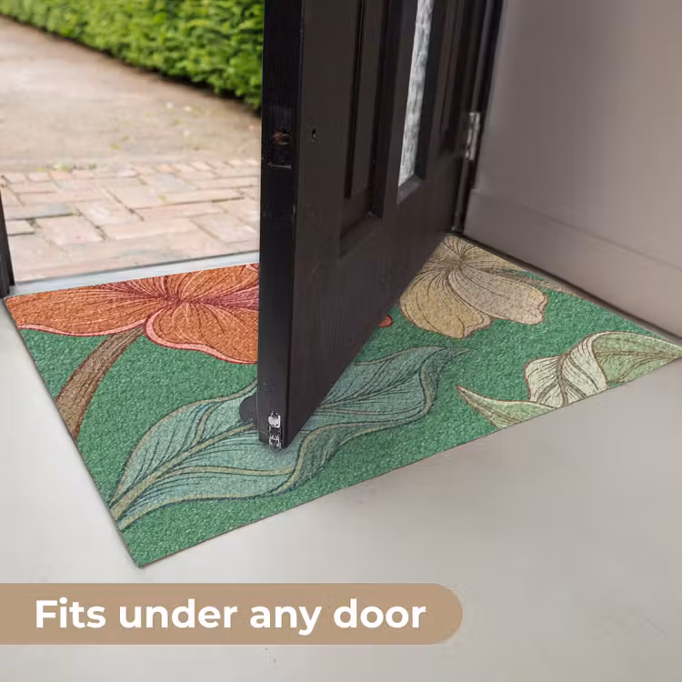 Doormat - Flowers - Greenery - Illustration - Bloemen - Groen - Illustratie Deurmat klein