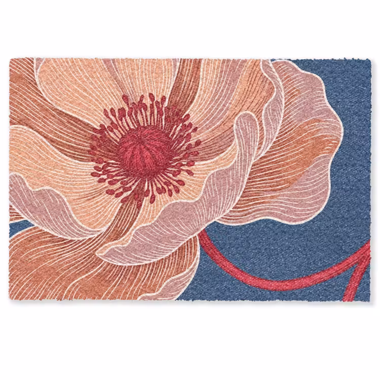 Doormat - Flowers - Modern - Abstract - Bloemen - Modern - Abstract Deurmat klein