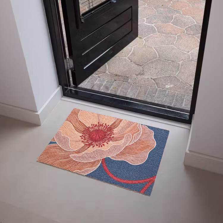 Doormat - Flowers - Modern - Abstract - Bloemen - Modern - Abstract Deurmat klein