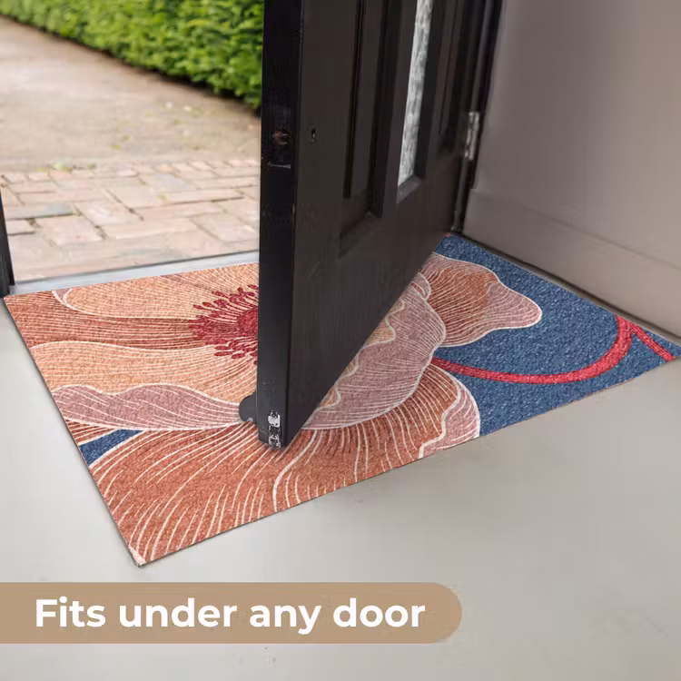 Doormat - Flowers - Modern - Abstract - Bloemen - Modern - Abstract Deurmat klein