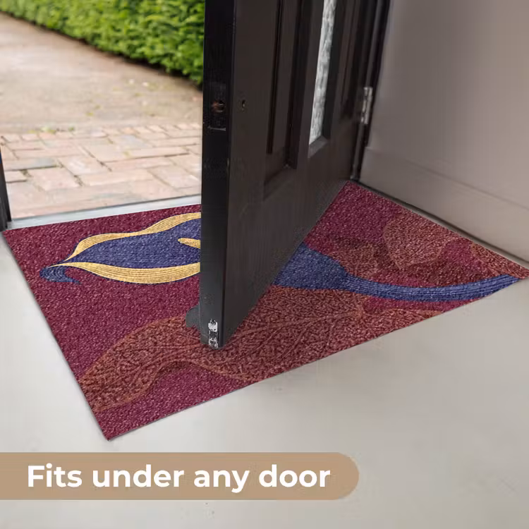 Doormat - Flowers - Modern - Purple - Bloemen - Modern - Paars Deurmat klein
