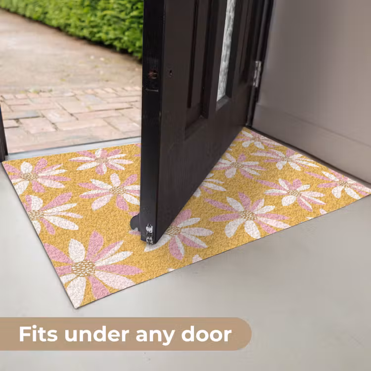 Bloemen - Modern - Geel Deurmat klein 898 -USP_EN