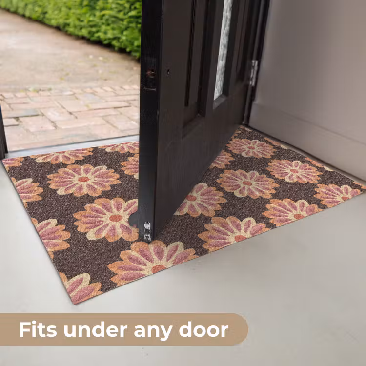 Bloemen - Patroon - Bruin Deurmat klein 898 -USP_EN
