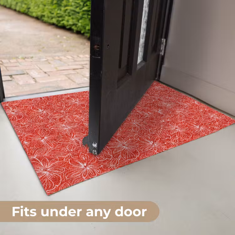 Bloemen - Patroon - Rood Deurmat klein 898 -USP_EN