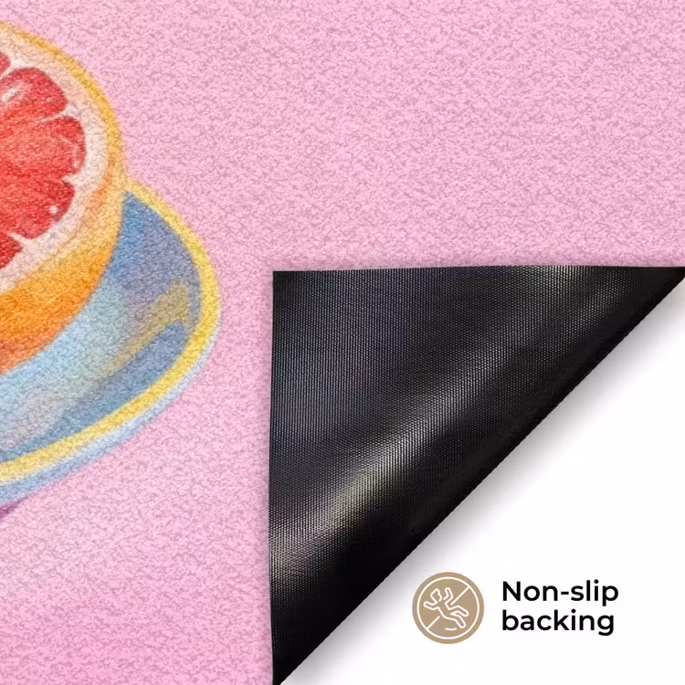 Doormat - Flowers - Pink - Modern - Bloemen - Roze - Modern Deurmat klein