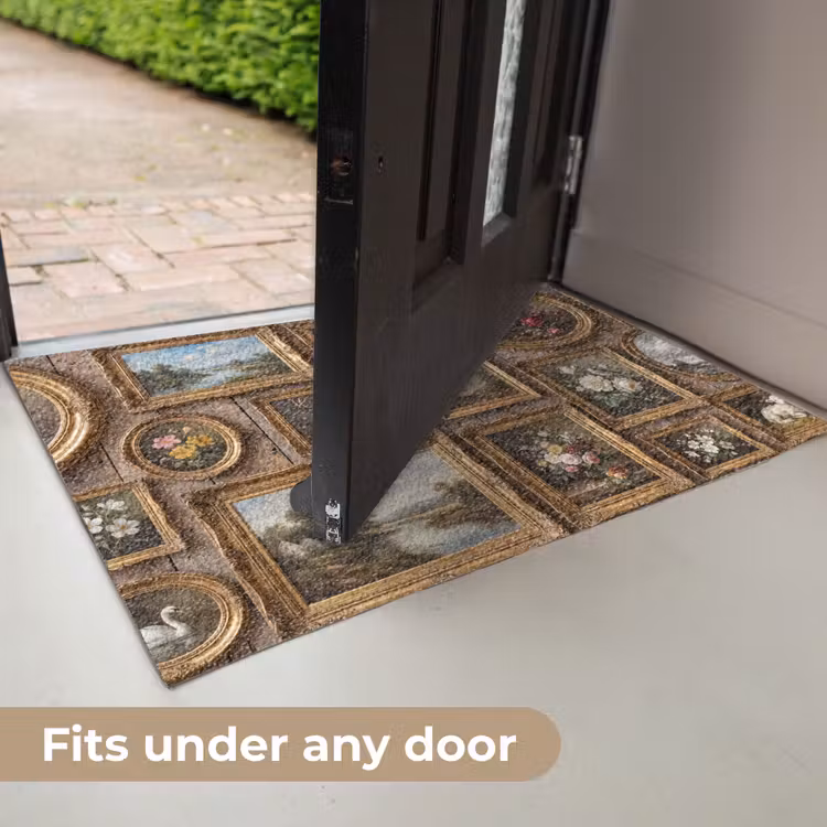 Bloemen - Rozen - Klassiek - Vaas - Kleurrijk Deurmat klein -USP_EN