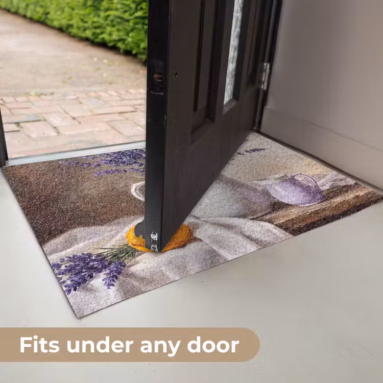 Doormat - Flowers - Still Life - Purple - Bloemen - Stilleven - Paars Deurmat klein