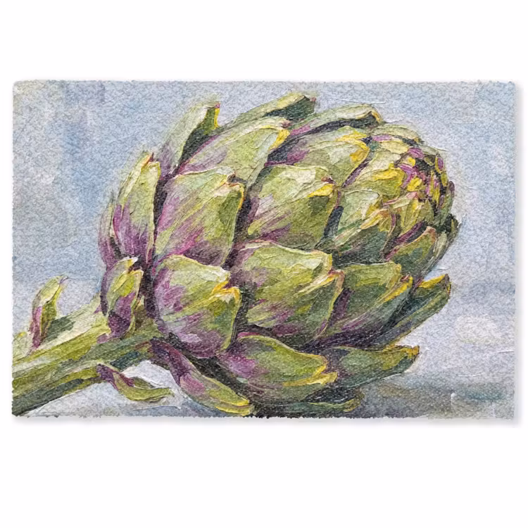 Doormat - Food - Artichoke - Modern - Eten - Artisjok - Modern Deurmat klein