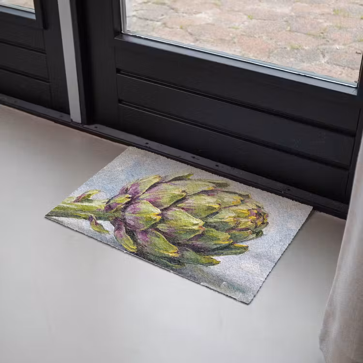 Doormat - Food - Artichoke - Modern - Eten - Artisjok - Modern Deurmat klein