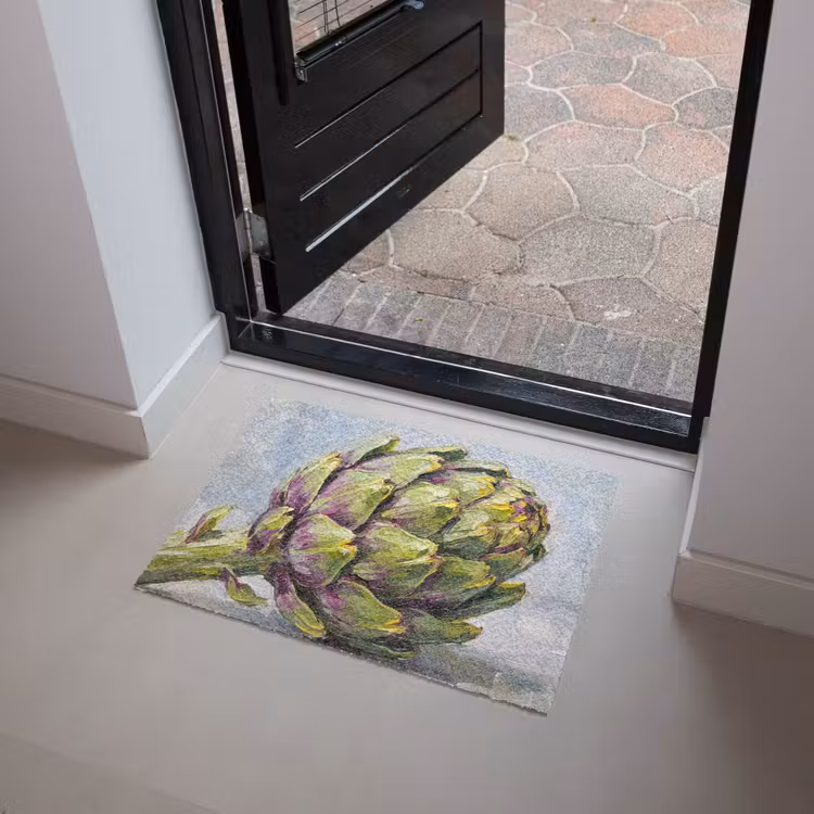 Doormat - Food - Artichoke - Modern - Eten - Artisjok - Modern Deurmat klein