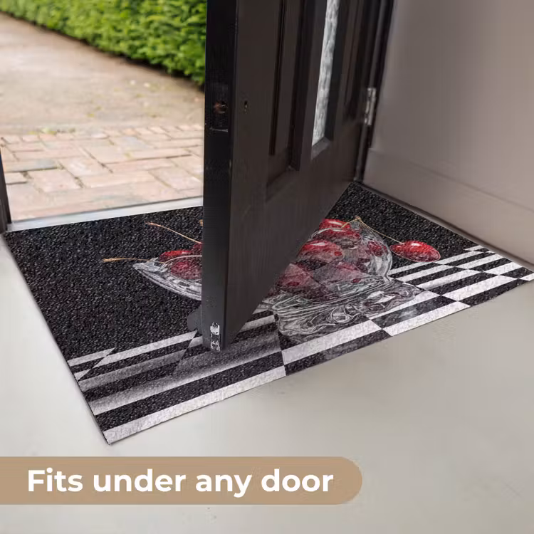 Doormat - Food - Cherries - Red - Eten - Kersen - Rood Deurmat klein