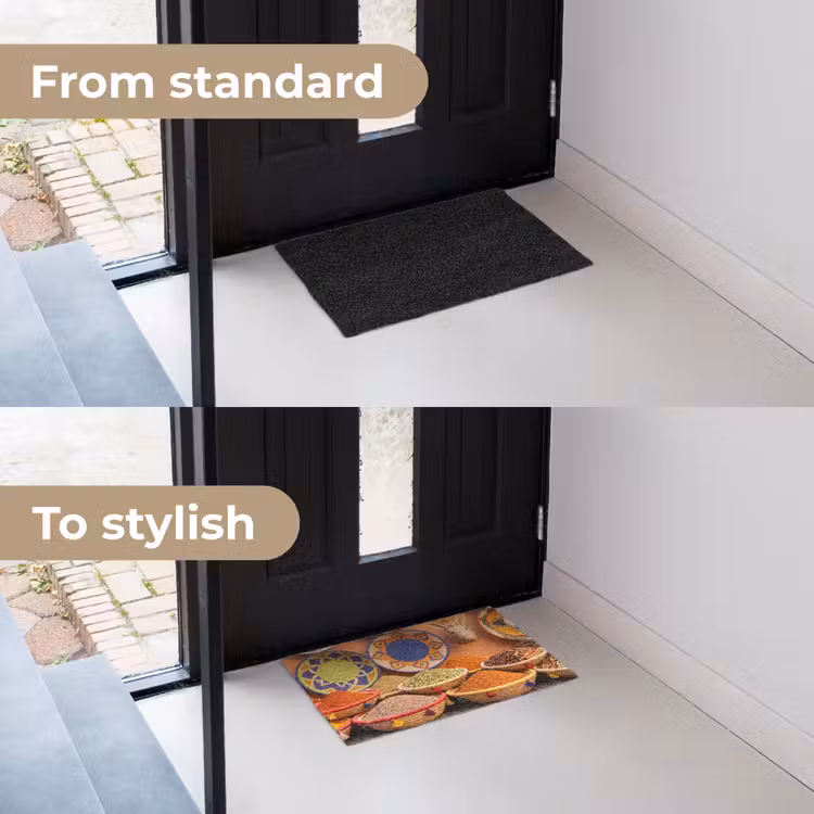 Doormat - Food - Colorful - Culture - Eten - Kleurrijk - Cultuur Deurmat klein
