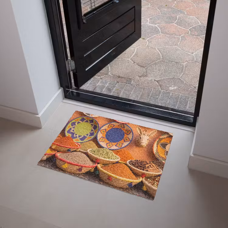 Doormat - Food - Colorful - Culture - Eten - Kleurrijk - Cultuur Deurmat klein
