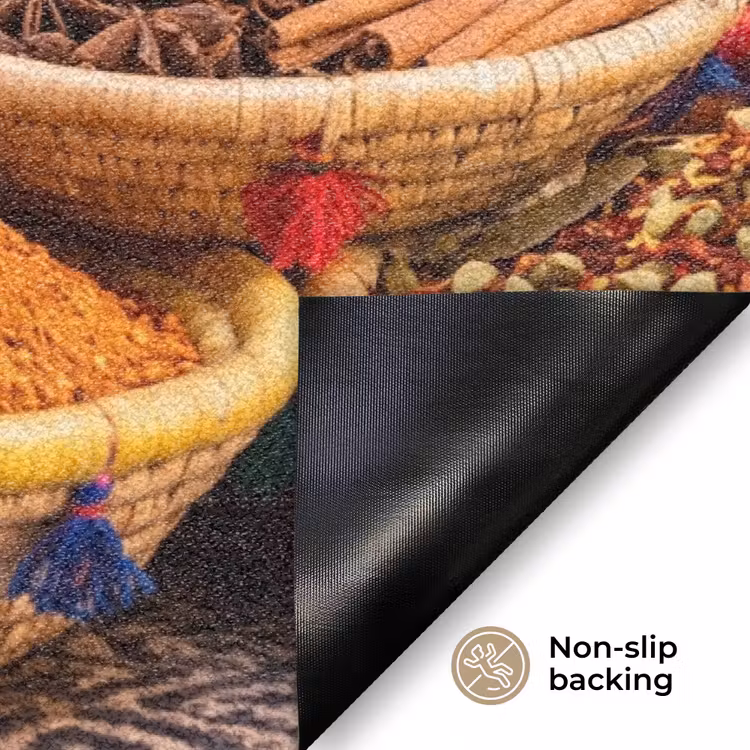 Doormat - Food - Colorful - Culture - Eten - Kleurrijk - Cultuur Deurmat klein