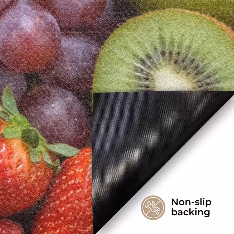 Eten - Fruit - Vers - Kleurrijk - Voeding Deurmat klein -antislip_EN