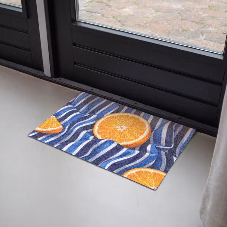 Doormat - Food - Fruit - Orange - Eten - Fruit - Oranje Deurmat klein