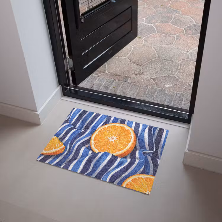 Doormat - Food - Fruit - Orange - Eten - Fruit - Oranje Deurmat klein