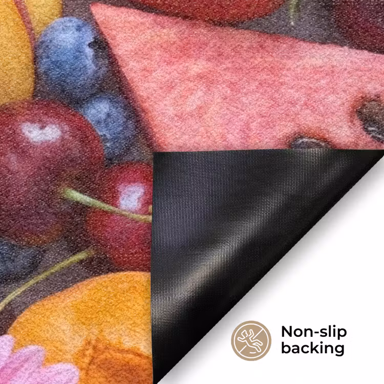 Eten - Fruit - Zomer - Kleurrijk Deurmat klein -antislip_EN
