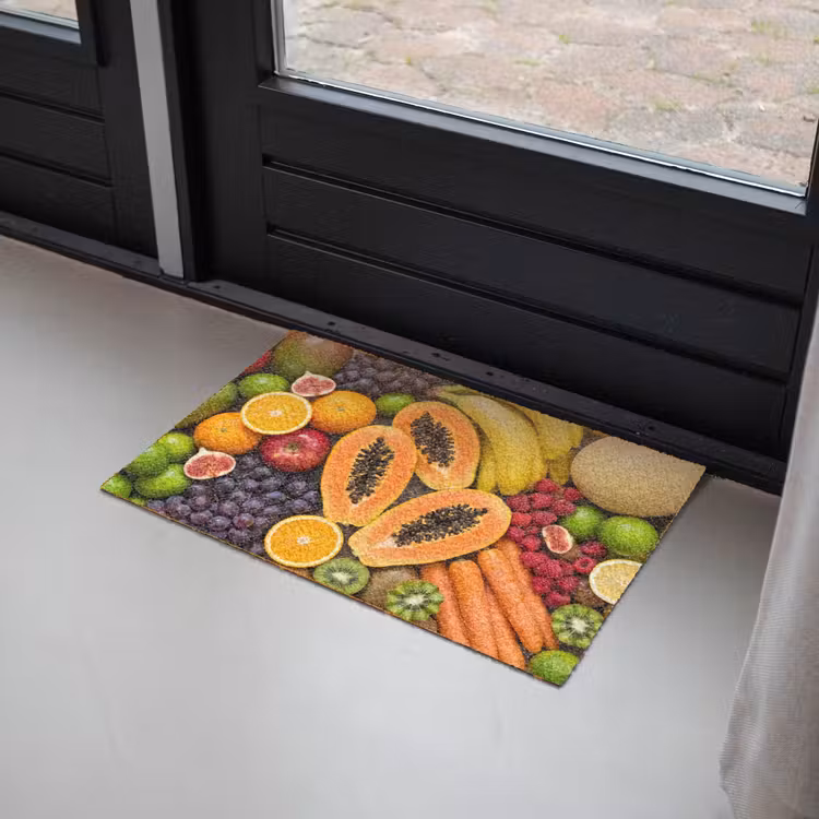 Eten - Fruit - Groenten - Vers - Kleurrijk Deurmat klein -sfeer2