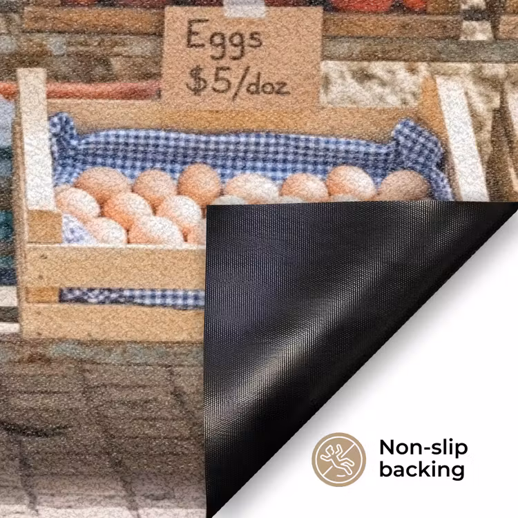 Doormat - Food - Market - Fresh - Eten - Markt - Vers Deurmat klein