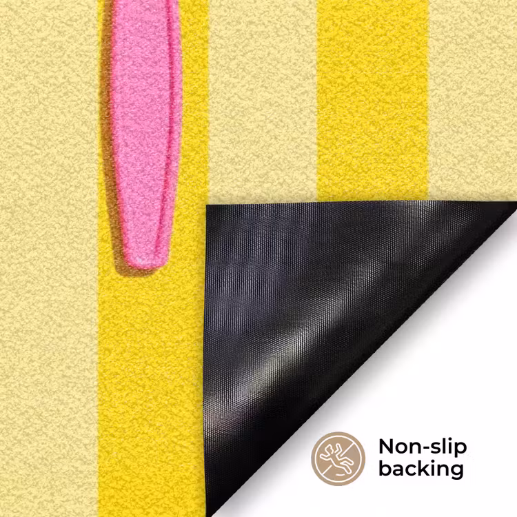 Eten - Roze - Geel - Modern - Culinaire Deurmat klein -antislip_EN