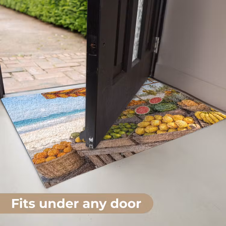 Doormat - Fruit - Beach - Tropical - Fruit - Strand - Tropisch Deurmat klein