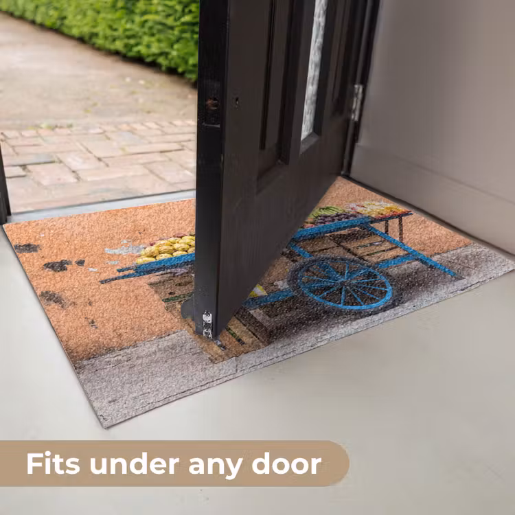 Doormat - Fruit - Cart - Street - Fruit - Kar - Straat Deurmat klein