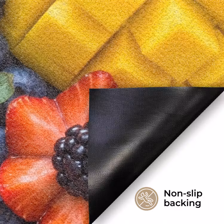 Fruit - Vers - Kleurrijk - Eten Deurmat klein -antislip_EN