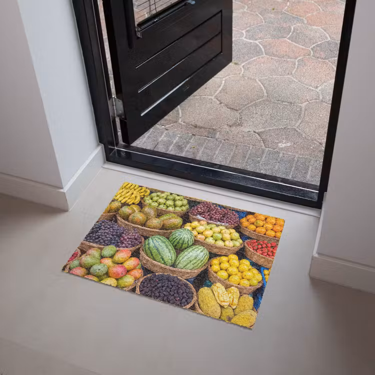 Doormat - Fruit - Market - Colorful - Fruit - Markt - Kleurrijk Deurmat klein