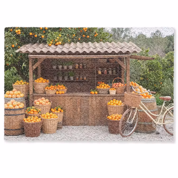 Doormat - Fruit - Market - Rural - Fruit - Markt - Landelijk Deurmat klein