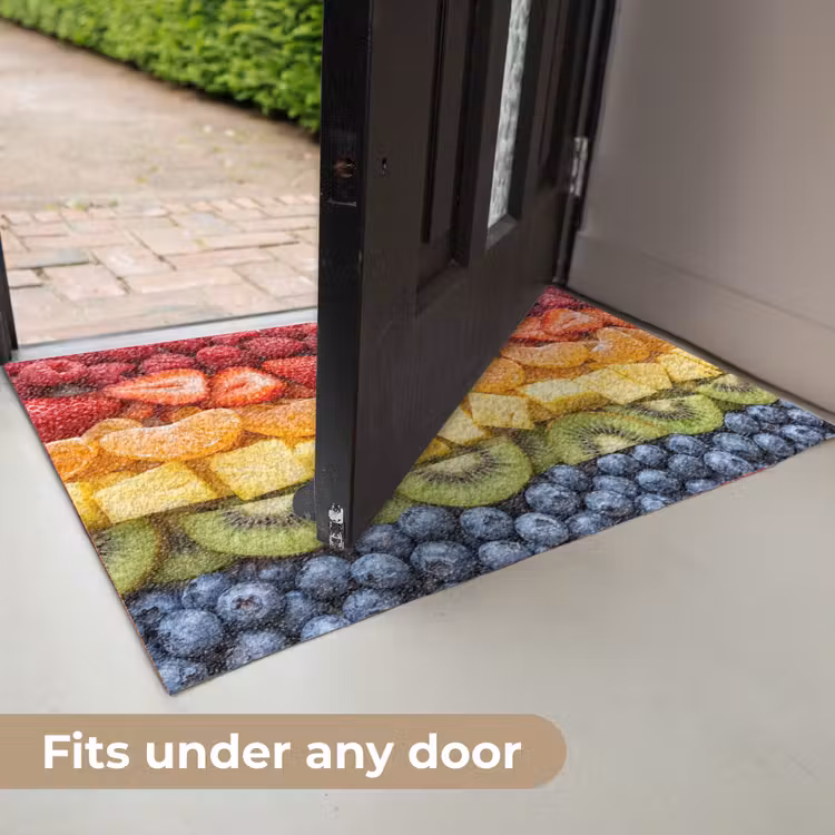 Fruit - Regenboog - Gezond - Kleurrijk Deurmat klein -USP_EN