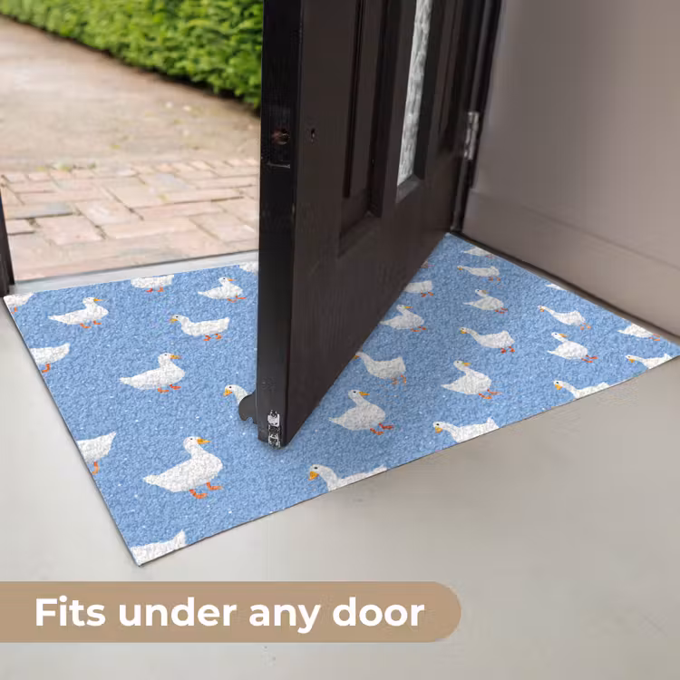 Ganzen - Elegant - Blauw Deurmat klein 898 -USP_EN
