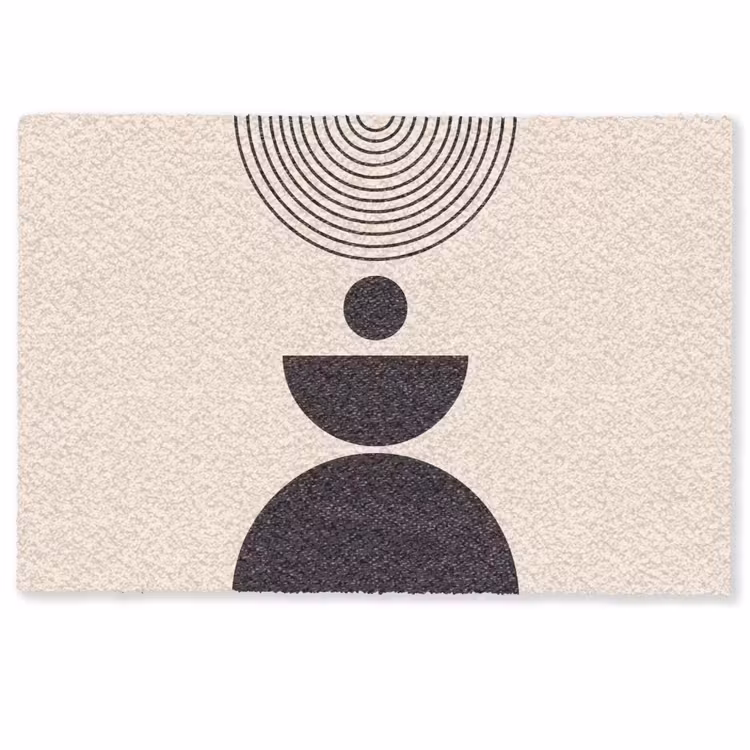 Doormat - Geometric Balance - Art - Geometrische balans - Kunst Deurmat klein
