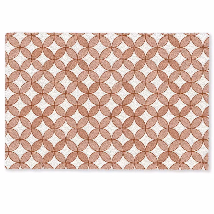 Geometrisch - Cirkels - Modern - Terracotta Deurmat klein 898 -zkaufland3d
