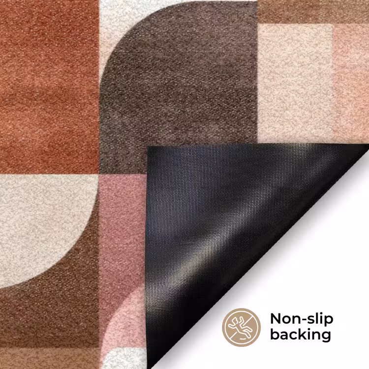 Geometrie - Modern - Retro Deurmat klein 898 -antislip_EN