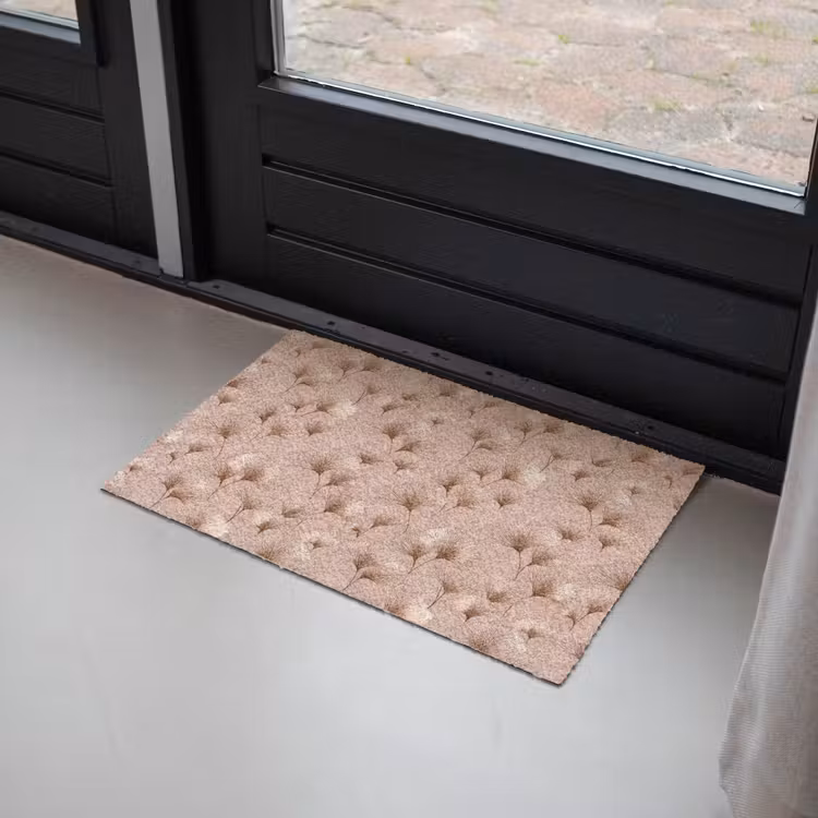 Ginkgo - Patroon - Roze Deurmat klein 898 -sfeer2