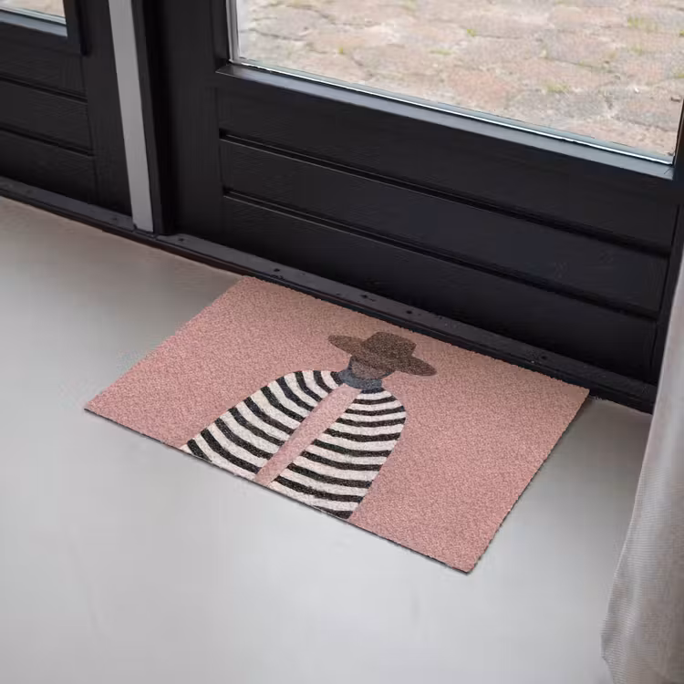 Grafisch - Vrouw - Roze Deurmat klein -sfeer2