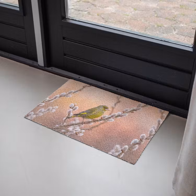 Groenling - Katjes - Lente - Natuur - Zacht Deurmat klein -sfeer2