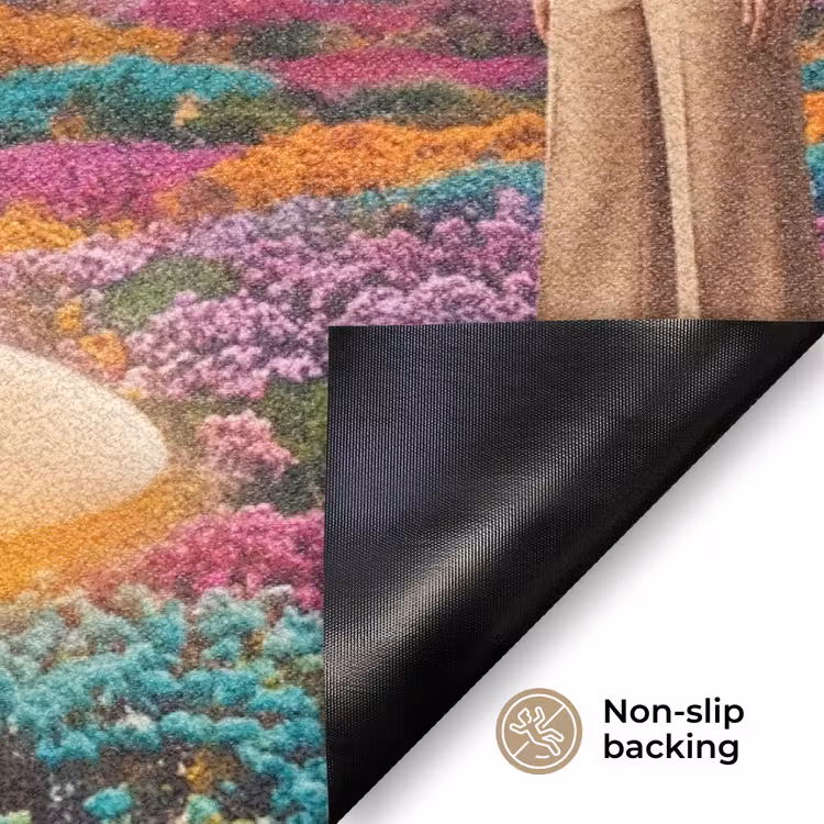 Doormat - Hands - Egg - Surrealism - Handen - Ei - Surrealisme Deurmat klein
