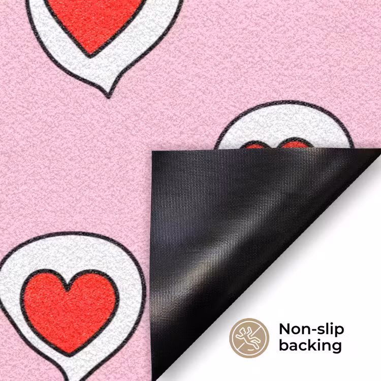 Hartjes - Patroon - Rood Deurmat klein 898 -antislip_EN