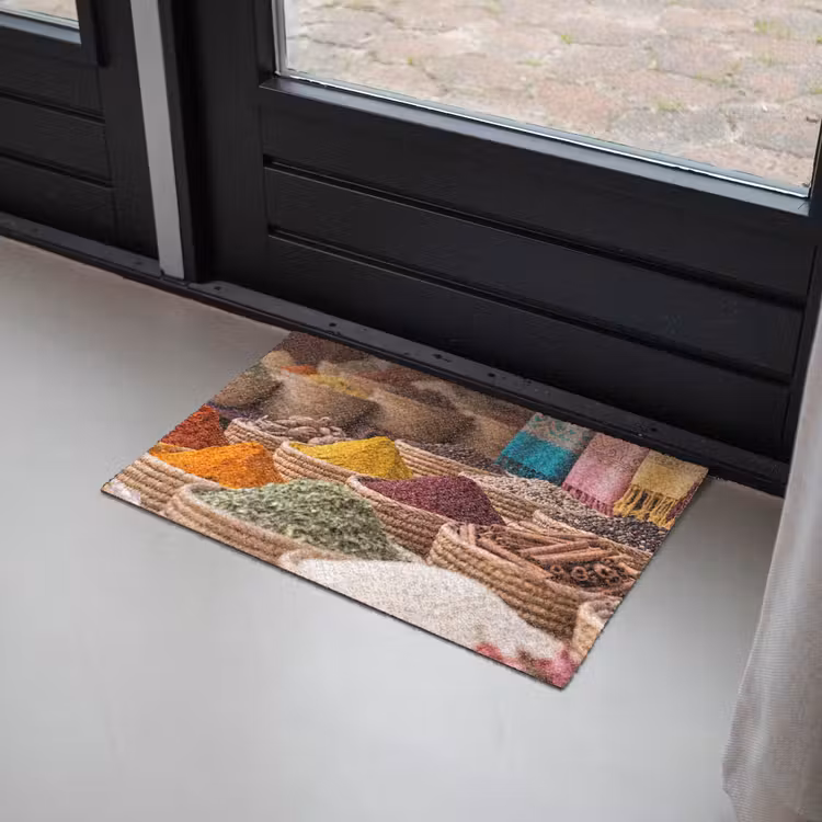 Doormat - Herbs - Baskets - Oriental - Kruiden - Manden - Oosters Deurmat klein